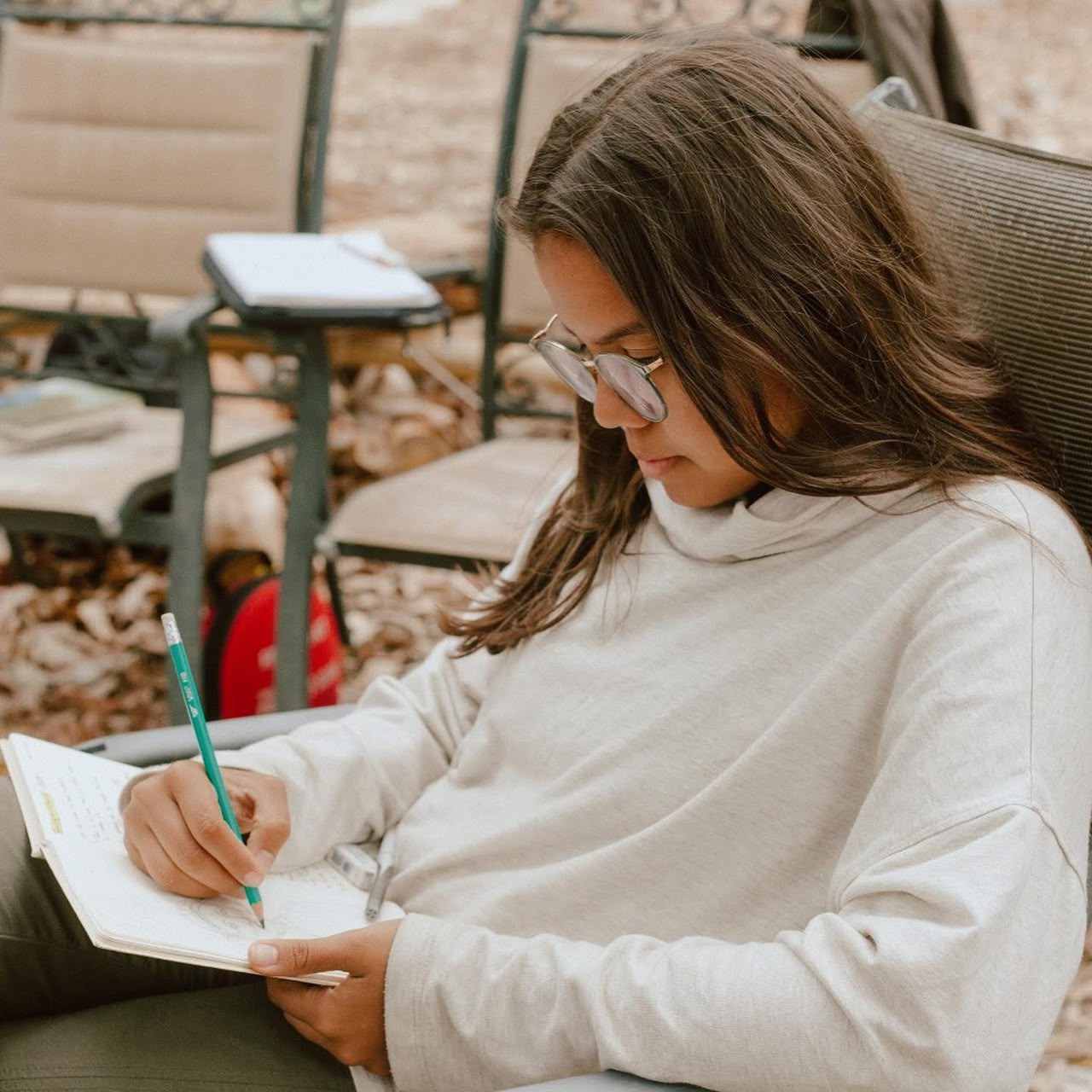 Rafaella Fundanga estudando inglês